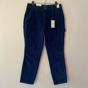 NWT Judy Blue Women's size 29 Slim Fit Blue Corduroy High Waisted Pants
